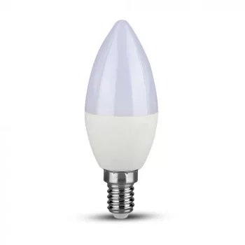   V-TAC LED izzó dimmelhető  E14 C37 5.5W 200° 3000K gyertya (Samsung Chip) - 2120045