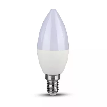   V-TAC LED izzó dimmelhető  E14 C37 5.5W 200° 4000K gyertya (Samsung Chip) - 2120186
