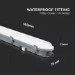 V-TAC 18W Vízálló LED armatúra átlátszó burával 60 cm 120° 120lm/W 4000K (Samsung Chip) IP65 - 2120211