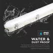 V-TAC 36W Vízálló LED armatúra tejfehér burával 120 cm 120° 120lm/W 6400K (Samsung Chip) IP65 - 2120222