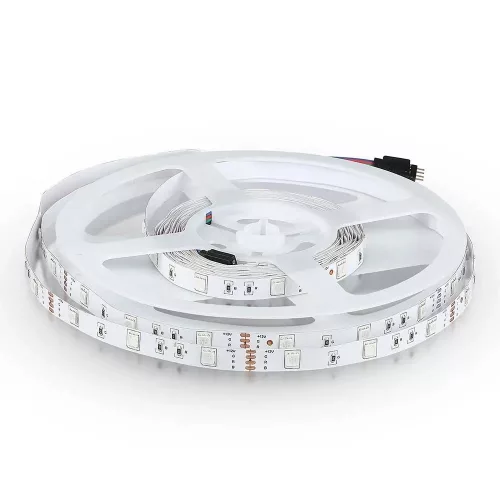 V-TAC LED szalag SMD5050 30LED/M 4W/M 12V IP20 RGB - 212124
