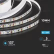 V-TAC LED szalag SMD2835 126LED/M 8W/M 137lm/W 24V IP20 6500K - 212595