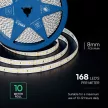V-TAC LED szalag 8mm széles SMD2835 168LED/M 12W/M 24V IP20 6500K (CREE Chip) - 2125986