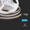 V-TAC LED szalag SMD2110 700LED/M 22W/M 24V CRI>90 IP20 3000K - 212602
