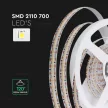 V-TAC LED szalag 12mm széles SMD2110 700LED/M 22W/M 24V CRI>90 IP20 4000K - 212603