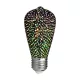 V-TAC 3D hatású LED izzó filament COG  E27 ST64 3W 3000K - 212705