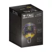 V-TAC  LED izzó filament 3D hatású LED izzó  E27 G125 4W 3000K nagygömb - 212706