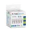V-TAC LED izzó  csomag (6 db) E14 P45 4.5W 180° 4000K kisgömb - 212734