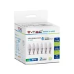 V-TAC LED izzó  csomag (6 db) E14 C37 4.5W 200° 6450K gyertya - 212738