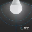 V-TAC Wifis smart LED izzó  E14 C37 4,8W 200° RGB + 3 az 1-ben (CCT) gyertya - 212756