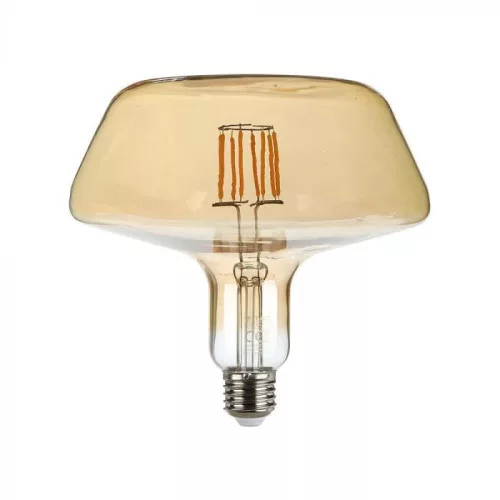 V-TAC Borostyán LED izzó filament COG  E27 T180 8W 1800K - 212790