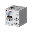 V-TAC Ezüst LED spotlámpa  cserélhető előlappal AR111 20W 40° - 20° 4000K - 212793