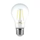 V-TAC Átlátszó LED izzó filament dimmelhető COG  E27 A67 8W 3000K gömb - 212815