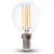 V-TAC Átlátszó LED izzó filament COG  E14 P45 6W 3000K kisgömb - 212845