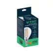 V-TAC Átlátszó LED izzó filament COG  E14 P45 6W 3000K kisgömb - 212845