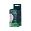 V-TAC Átlátszó LED izzó filament COG  E14 P45 6W 6500K kisgömb - 212847