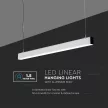 V-TAC Függeszthető lineáris LED dimmelhető lámpatest 40W 120cm Samsung chip 4000K fehér - 21383