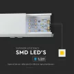 V-TAC Függeszthető lineáris LED dimmelhető lámpatest 40W 120cm Samsung chip 4000K fehér - 21383
