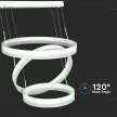 V-TAC 86W Led dimmelhető dizájn függeszték - fehér - 3000K - 213989