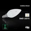 V-TAC LED izzó  E14 C37 3.7W 180° 4000K gyertya (CREE Chip) - 2141666