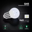 V-TAC LED izzó  E27 G45 3.7W 180° 6500K kisgömb (CREE Chip) - 2142076
