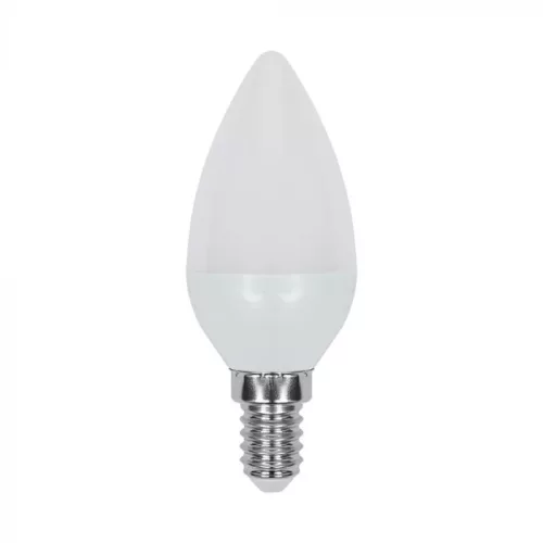 V-TAC LED izzó  E14 C37 4.5W 180° 6500K gyertya (CREE Chip) - 21424116