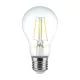 V-TAC Átlátszó LED izzó filament COG  E27 A60 6W 3000K gömb - 214272