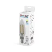 V-TAC Átlátszó LED izzó filament COG  E14 C35 4W 3000K gyertya - 214301
