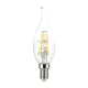 V-TAC Átlátszó LED izzó filament COG  E14 C37 4W 2700K gyertyaláng - 214302