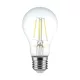 V-TAC Átlátszó LED izzó filament COG  E27 A60 6W 4000K gömb - 214303