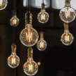 V-TAC Átlátszó LED izzó filament COG  E27 G125 6W 3000K - 214304