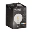 V-TAC Borostyán LED izzó filament COG  E27 G95 6W 3000K - 214305