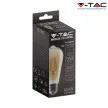 V-TAC Borostyán LED izzó filament COG  E27 ST64 4W 2200K - 214361