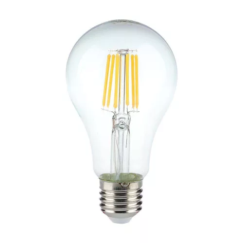 V-TAC Átlátszó LED izzó filament COG  E27 A60 10W 4000K gömb - 214411 Akciós