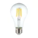 V-TAC Átlátszó LED izzó filament COG  E27 A60 10W 4000K gömb - 214411 Akciós