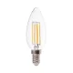 V-TAC Átlátszó LED izzó filament COG  E14 C35 4W 4000K gyertya - 214413