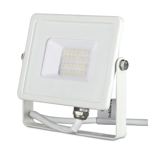 V-TAC 20W LED reflektor 100° 3000K fehér házas (Samsung Chip) - 21442