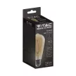V-TAC Borostyán LED izzó filament COG  E27 ST64 8W 2200K - 214421