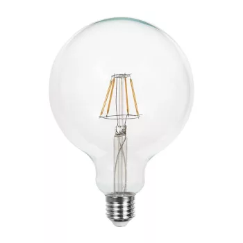   V-TAC Átlátszó LED izzó filament COG  E27 G125 10W 3000K nagygömb - 214422
