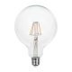 V-TAC Átlátszó LED filament COG lámpa E27 G125 10W 3000K nagygömb - 214422