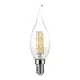 V-TAC Átlátszó LED izzó filament COG  E14 C35 4W 6400K gyertyaláng - 214432