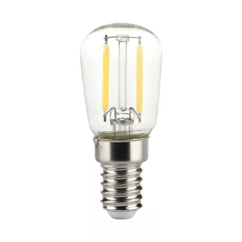   V-TAC Átlátszó LED izzó filament COG  E14 ST64 2W 3000K kisgömb - 214444