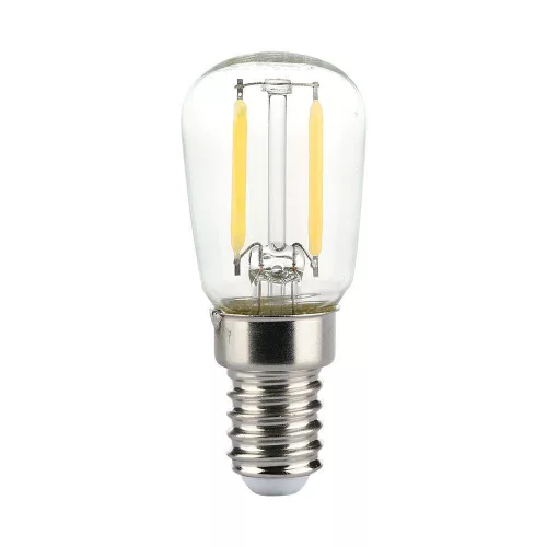 V-TAC Átlátszó LED izzó filament COG  E14 ST64 2W 6500K kisgömb - 214446