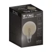 V-TAC Borostyán LED izzó filament COG  E27 G125 6W 2200K - 214473