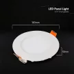 V-TAC VÉKONY Süllyeszthető kör alakú MINI LED panel 6W CCT 3in1 (Cree Chip) - 2148546