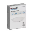 V-TAC Süllyeszthető kör alakú PRÉMIUM MINI LED panel 6W 6400K - 214856