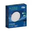V-TAC VÉKONY Süllyeszthető kör alakú MINI LED panel 12W CCT 3in1 (Cree Chip) - 2148596