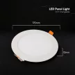 V-TAC VÉKONY Süllyeszthető kör alakú MINI LED panel 12W CCT 3in1 (Cree Chip) - 2148596