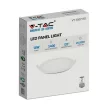 V-TAC Süllyeszthető kör alakú PRÉMIUM MINI LED panel 18W 6400K - 214862