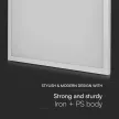 V-TAC Falon kívüli és süllyeszthető LED panel 36W 595 x 595 mm (SAMSUNG CHIP) 4000K - 216380